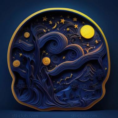 3D model starry night (STL)